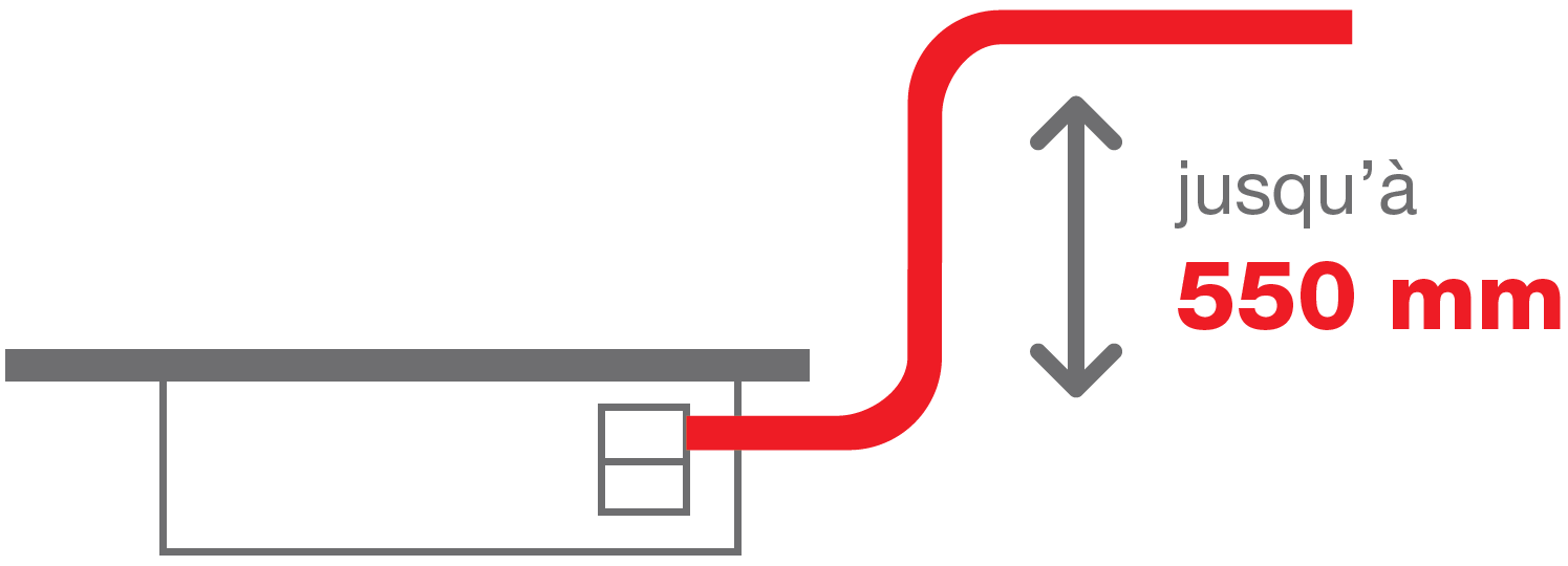 Pompe de relevage des condensats directement intégrée à l'unité intérieure